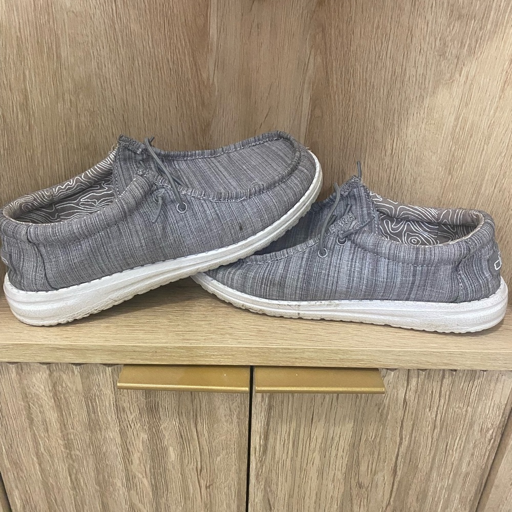 Hey Dude gray casual shoes size 6